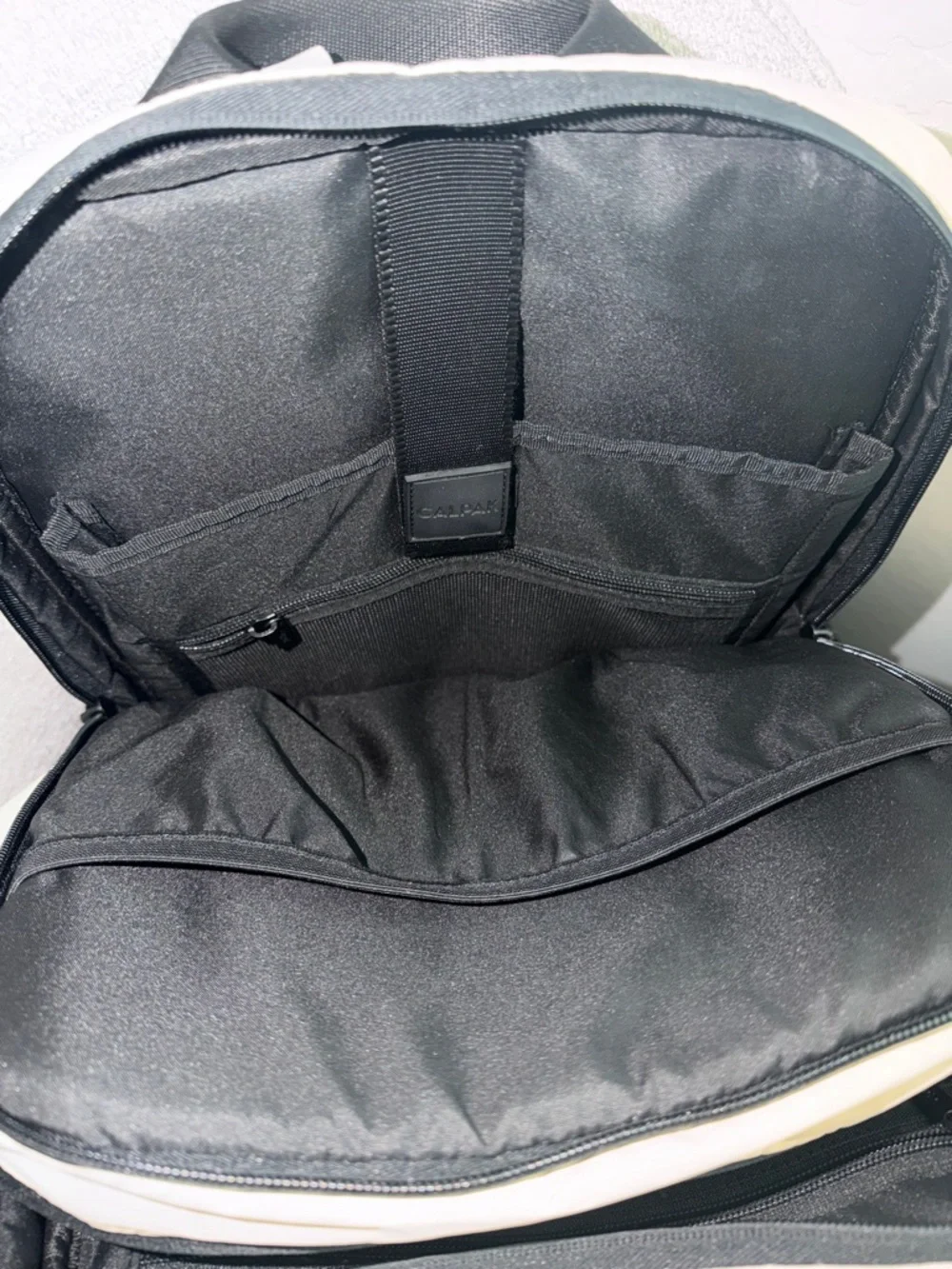 Calpak Luka 15 inch Laptop Backpack in Oatmeal